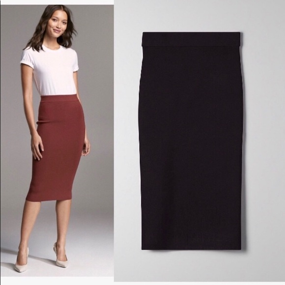 NWT Babaton sculpt knit tube skirt size xxs in Black - Picture 4 of 7